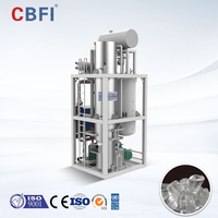 Máquina automática para hacer hielo en tubos CBFI de 10 a 60 toneladas / Máquina de hielo industrial para bebidas frías