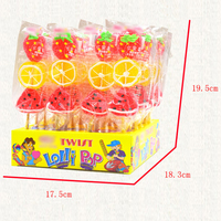 Bonbons gélifiés en gros, enrobés, moelleux, en forme de fruits de dessin animé, avec jus de fruits, pour enfants, en boîte, cadeau pour la Journée des Enfants