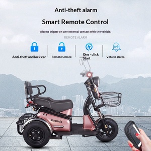 Nouveau modèle de tricycle électrique décontracté pour adultes, adapté à un usage domestique, transport de femmes, enfants, personnes âgées, petite autonomie de 70-90 km, vitesse de 30 km/h - Product Image 4
