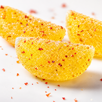 Bonbons piquants personnalisés en gros, saveur citron, bonbons chili gélifiés, halal, virals sur TikTok, directement de l'usine