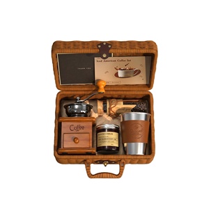 Set de Regalo de Café Premium con Molinillo Manual, Cesta Tejida de Lujo, Set de Regalo para Amantes del Café, para Cumpleaños y Festividades - Product Image 3