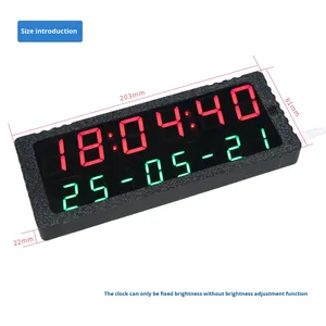 Live Stream Digital <strong>Clock</strong> Flicker-Free WIFI Time <strong>Sync</strong>/GPS Satellite <strong>Clock</strong> Module 3D Printed Enclosure Year-Month-Day <strong>Clock</strong> - Product Image 3