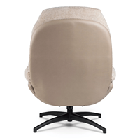 Fauteuil à bascule pivotant et réglable en tissu Sans Modern, avec repose-pieds, pour salon et chambre à coucher
