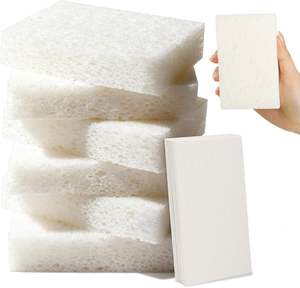 Éponge de nettoyage de cuisine en cellulose compressée, noire, super absorbante, naturelle, écologique et personnalisée - Product Image 1