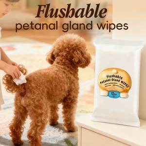 Lingettes nettoyantes jetables biodégradables en fibre de bambou pour animaux de compagnie (chiens et chats), lavables dans les toilettes, pour un nettoyage en profondeur, vente en gros - Product Image 5