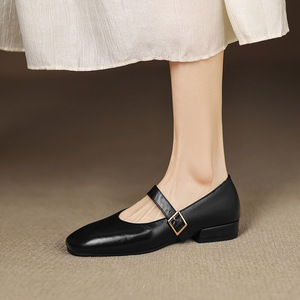 Nouvelles Chaussures Françaises Confortables et Minimalistes Mary Jane pour Femmes 2026 – Talon Carré Bas, Faciles à Enfiler - Product Image 3