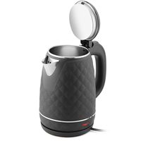 Bouilloire Électrique Sans Fil OEM Personnalisée 2L à Double Paroi, Protection Anti-Ébullition à Sec, Rotation à 360°, Contrôle Multi-Températures, Acier Inoxydable, Pour Extérieur