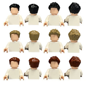 すぐに発送可能 小さな粒子ビルディングブロック人形帽子 Mocパーツ 各種ヘルメット帽子 シティプロフェッショナルアクセサリー DIY - Product Image 1