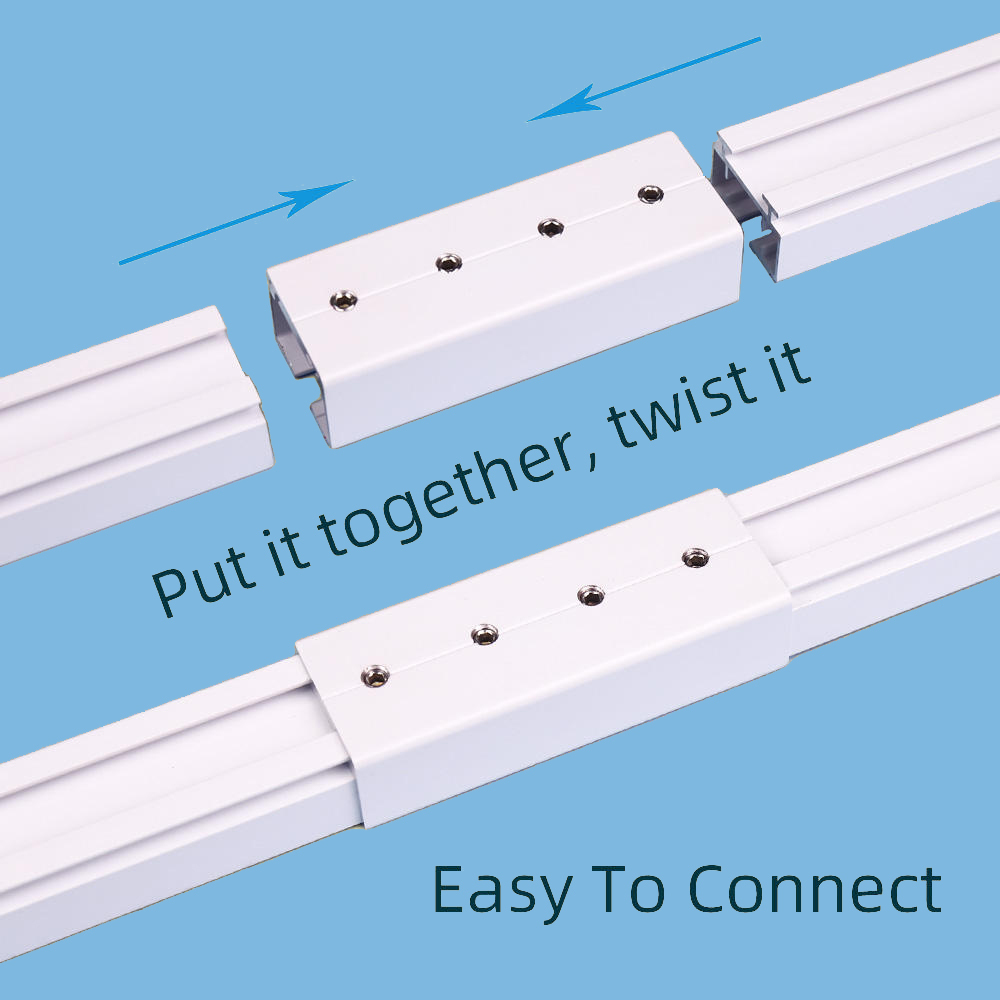 Tuya Zigbee Home Electric Motorized Curtain Motor Splicing Track DIY Sliding Rails Set Living Room Aluminum Plug Powered Curtain · image 10