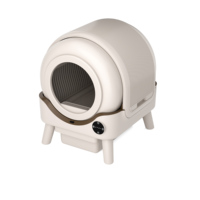Bac à litière pour chat à nettoyage automatique, cabine fermée de 80 L, rappel de niveau de remplissage, système de contrôle à distance Wi-Fi 2,4 G