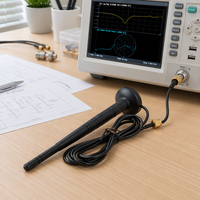 Antenne de passerelle IoT industrielle à gain élevé, double bande WiFi 5G 4G, 3dBi 5dBi, base magnétique en cuivre pur, caoutchouc, SMA mâle