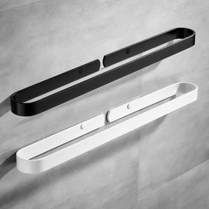 WEKIS Porte-serviette mural simple moderne en acier inoxydable 304 noir mat 40CM pour salle de bain, douche, porte, ou comme support pour débarbouillette - Product Image 6
