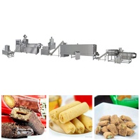 Ligne de production automatique de maïs soufflé fourré, processus d'extrusion, machine extrudeuse de snacks fourrés, usine de fabrication de snacks