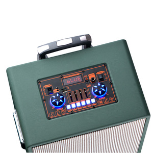Portable Bluetooth <b>Speaker</b> With <b>Microphone</b> Rechargeable Battery Outdoor Karaoke Fitness Use Trolley Case High Volume - Product Image 2