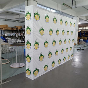 Rak Display dinding latar belakang 10 kaki, spanduk Display Pop up aluminium kain kustom 20 kaki Pop up - Product Image 4