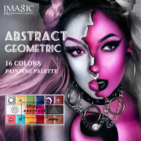 IMAGIC Offre Spéciale Peinture Corporelle et Faciale 16 Couleurs à l'Huile Sûre pour Enfants, Maquillage Artistique pour Déguisements, Soirées Costumées, Halloween