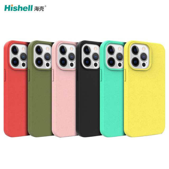Luxury Eco Friendly Custom Cell Logo Biodegradable Compostable Phone Case for iPhone 7 8 Se 11 12 13 14 15 Phone Case