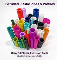 Tuyau rond en plastique extrudé PP PVC ABS de couleur personnalisée, diamètre de 50 à 300 mm, tube en plastique pour la construction, les meubles et l'usage industriel