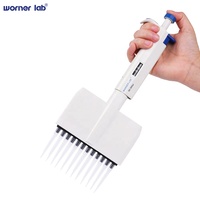 Micropipette multicanal réglable WORNER LAB Wholesale 8 canaux 300 µl