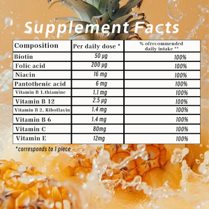 Nhà sản xuất chuyên nghiệp viên Vitamin tổng hợp với Biotin thảo dược bổ sung thúc đẩy chức năng bộ nhớ và tăng nồng độ - Product Image 3