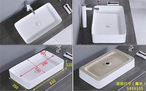 Lavabo en céramique de couleur antique pour salle de bain - Product Image 2