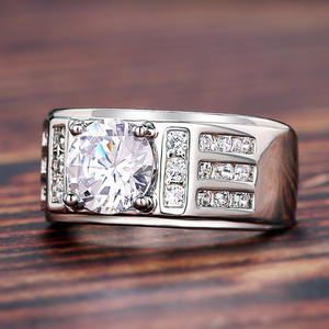 Anello Q176 in Oro Rosa con Diamante Taglio Brillante Rotondo Sintetico Coltivato in Laboratorio Gioielli da Donna per Fidanzamento - Product Image 4