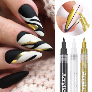 16 Colors 3-in-1 <strong>Gel</strong> Nail Polish Art Pens with Nylon Brush Waterproof DIY Nail Decoration &amp; Graffiti - Product Image 3