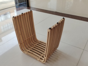 Eco-Friendly Durable Modern Leisure Waterproof Lacquer Finish Bamboo Wardrobe Chair <strong>Bathroom</strong> Shower Bench Hallway <strong>Stool</strong> Living - Product Image 4