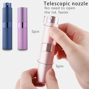 Flacon de parfum vide torsadé en ABS 10 ml, couleur macaron bonbon, atomiseurs rechargeables en verre et plastique - Product Image 5