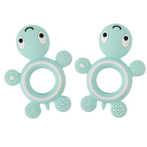 Leatchliving tùy chỉnh cấp thực phẩm Silicone mọc răng đồ chơi BPA miễn phí dễ thương rùa giảm MOL đau bé cảm giác Silicone Teether - Product Image 4