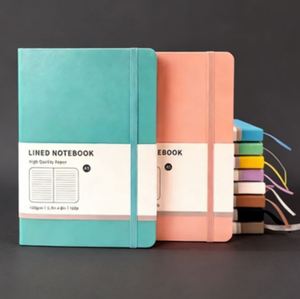 สมุดบันทึกปกแข็ง/ปกอ่อน หนัง PU ขนาด A5 A6 A4 พิมพ์โลโก้ตามสั่ง สำหรับใช้เป็นไดอารี่/แพลนเนอร์ พร้อมโลโก้เพื่อการส่งเสริมการขาย - Product Image 1