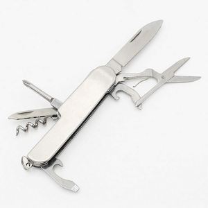 Ouvre-bouteille multifonction portable 7 en 1 en métal, outils d'ouverture pliables pour la cuisine - Product Image 1