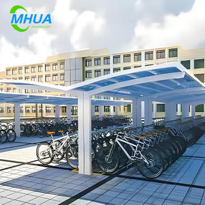 Auvent de voiture <span class=keywords><strong>en</strong></span> aluminium double face sur mesure, <span class=keywords><strong>toit</strong></span> <span class=keywords><strong>plat</strong></span>, pour abri, voiture, protection contre le soleil et la pluie, solution de <span class=keywords><strong>garage</strong></span> - Product Image 4