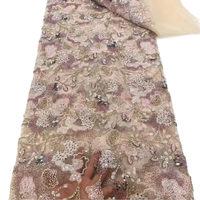 Robe de mariée de luxe en tulle brodé bleu clair, dentelle perlée, style Asie du Sud-Est, maille à paillettes brillantes, perles faites à la main pour filles