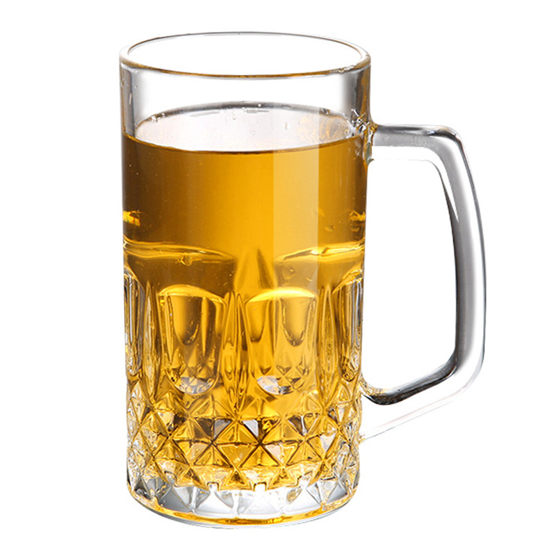 Tasse en verre transparent