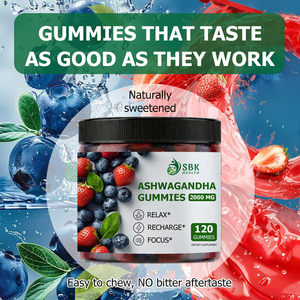 Premium Quality 6 In 1 Formula Support Daily Balance and Inner Strength Ashwagandha Gummies GABA L-Theanine <b>Supplement</b> - Product Image 6