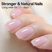 BORN PRETTY Gel Constructeur Couleur Naturelle 15ml, Gel de Base 8 en 1, Brosse Spéciale OEM pour Extension d'Ongles et Construction de l'Apex de l'Ongle