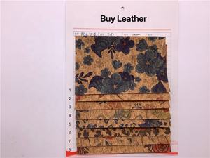 F183 imprimé floral <span class=keywords><strong>en</strong></span> cuir de <span class=keywords><strong>liège</strong></span> tissé support personnalisable polyvalent inspiré de la nature sacs sac à main portefeuilles chapeaux artisanat canapé - Product Image 6