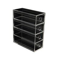 Boîte de rangement en acrylique multicouche pour cosmétiques et bijoux avec Nail Art et présentoir à pièces