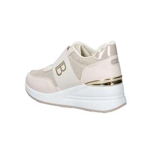 Sneakers da Donna Laura Biagiotti Beige con Rialzo Interno - Product Image 3