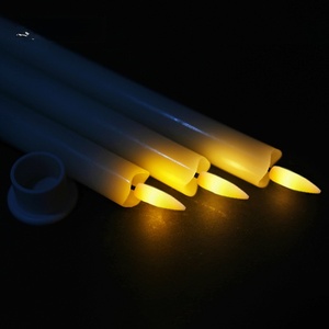 Kit de 6 bougies <span class=keywords><strong>LED</strong></span> coniques symétriques sans flamme avec deux télécommandes pour un style de banquet de mariage sécurisé, bougies <span class=keywords><strong>LED</strong></span> en paraffine - Product Image 3