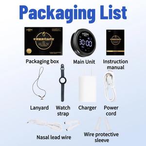 นาฬิกาข้อมือเลเซอร์โลหะสีดำ เครื่องนวดเพื่อสุขภาพ ชาร์จผ่าน USB ควบคุมเวลาได้ ช่วยเพิ่มการไหลเวียนโลหิต - Product Image 4