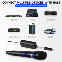 Bekboes V2 Harga Terjangkau Kualitas Tinggi Mikrofon Nirkabel Pro Dual Metal Plug-and-Play