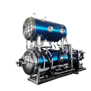 ZhongTai industrielle automatische Wassersprühdampf-Retro-Maschine Glasflaschen/Gläser Lebensmittel-Autoklaf-Sterilisator