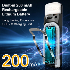EGH Usb/Type-c Rechargeable Black Mini Clip-on <strong>Reading</strong> Lamp Luxury Anti-Glare Eye Care Led <strong>Book</strong> <strong>Light</strong> <strong>for</strong> Indoor <strong>Reading</strong> in Bed - Product Image 4
