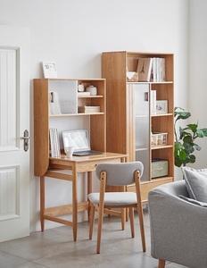 H7161 Chất lượng cao nhà máy rắn gỗ sồi máy tính xách tay máy tính bàn nghiên cứu bàn bàn với 1 ngăn kéo - Product Image 1