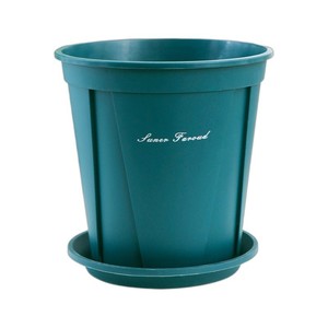 Pot de fleurs Qingshan en plastique avec trou de drainage, pour plantes d'intérieur et d'extérieur, design minimaliste, forme circulaire - Product Image 5