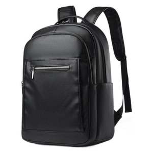 Wholesale Custom 15.6 Inch Computer <b>Bag</b> Durable <b>Travel</b> Waterproof PU Leather School <b>Bag</b> Business Casual Sports <b>Laptop</b> Backpack - Product Image 1