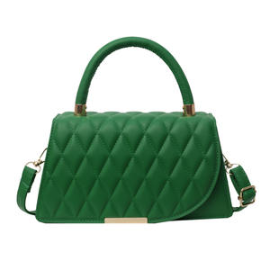 กระเป๋าผู้หญิงสะพายไหล่เดียวสำหรับผู้หญิงใหม่กระเป๋าปักลายตารางประดับเพชรสำหรับผู้หญิง - Product Image 2