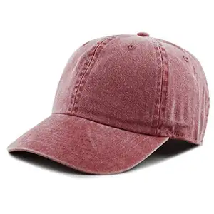 颜料染料服装水洗复古爸爸帽子定制仿旧帽子复古棒球帽BSCI工厂生产的男士